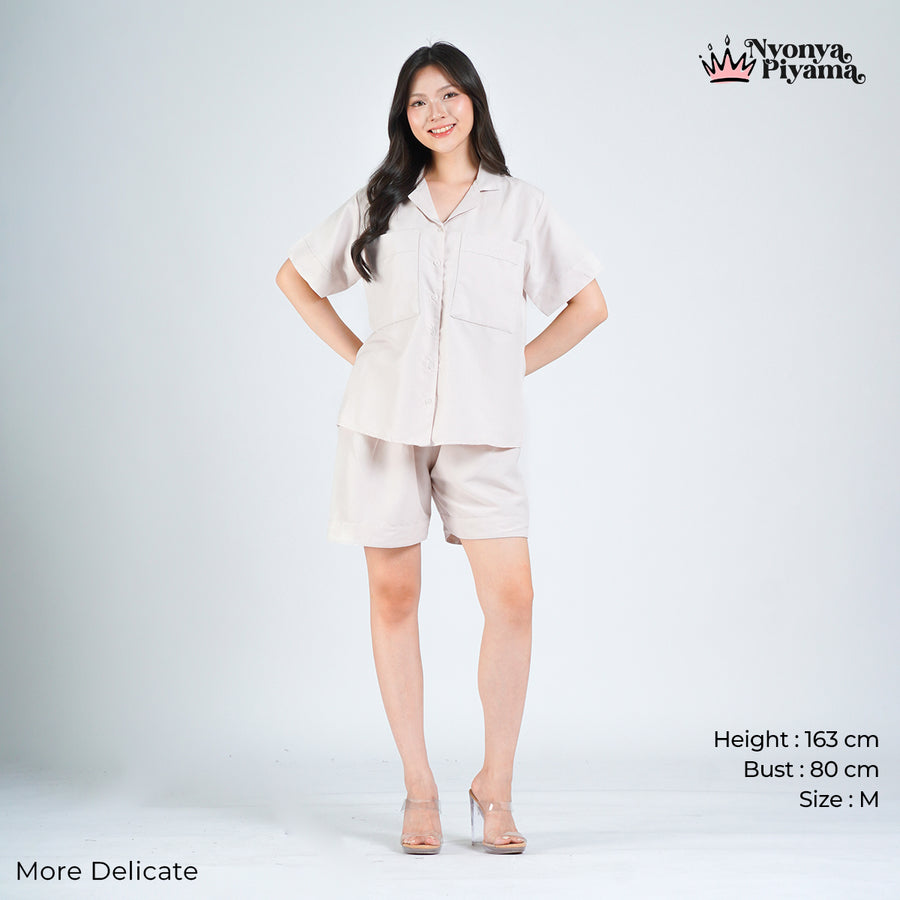 Worryless Series - Braless Piyama Celana Pendek Solid