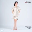 Classic Poly Rayon Robyn Series - Piyama Set Celana Pendek