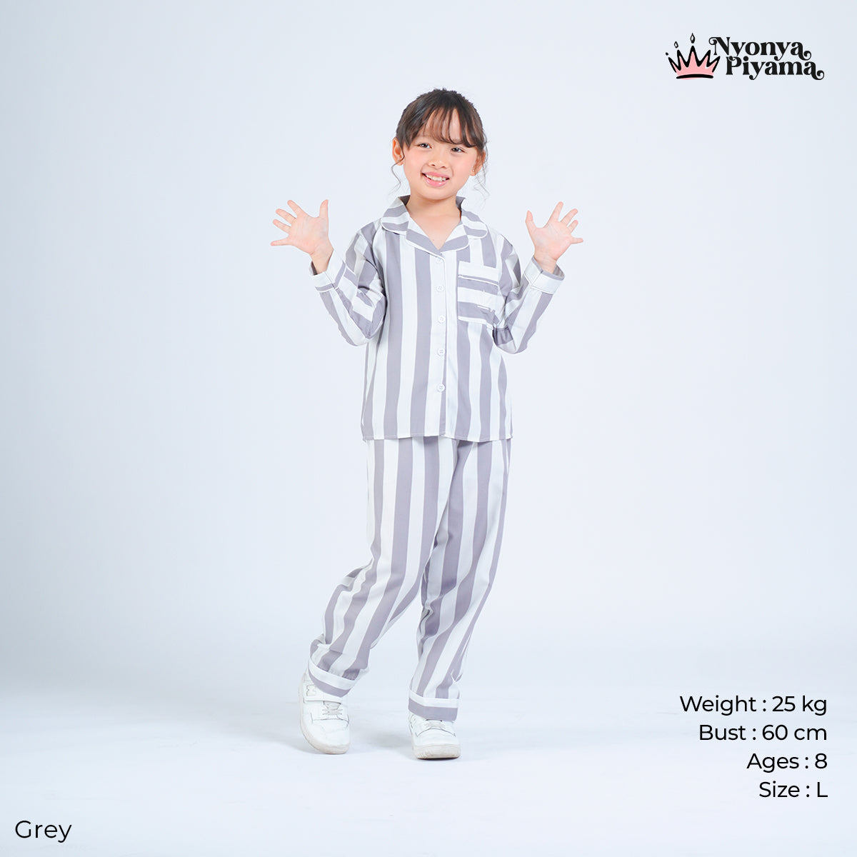 Classic Poly Rayon Robyn Series - Piyama Anak Set Lengan Panjang