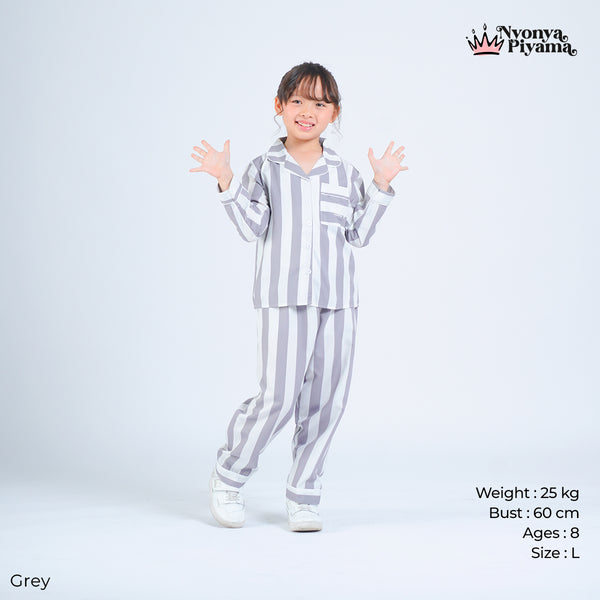Classic Poly Rayon Robyn Series - Piyama Anak Set Lengan Panjang
