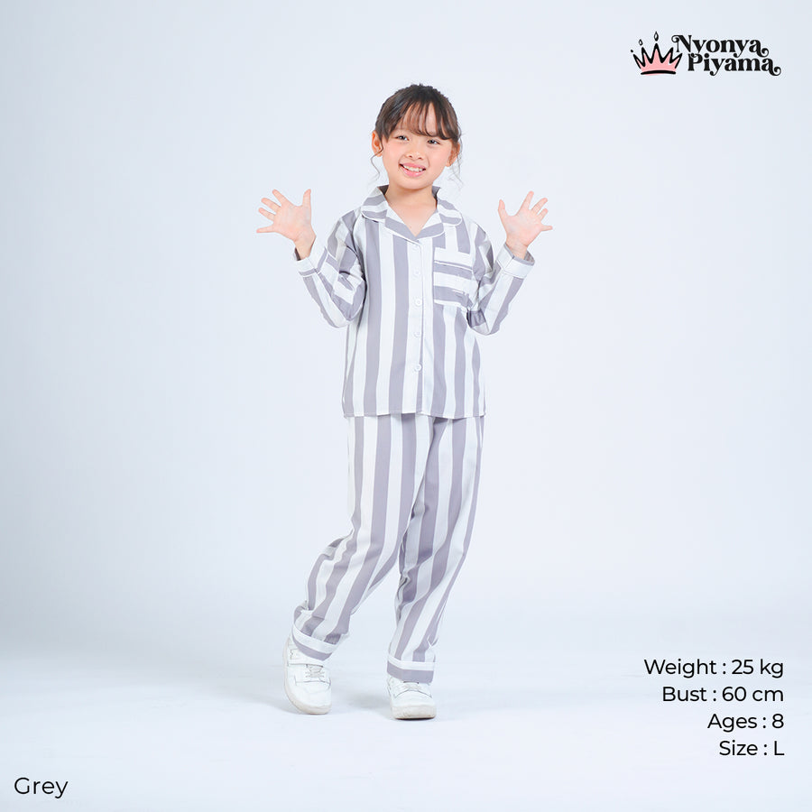 Classic Poly Rayon Robyn Series - Piyama Anak Set Lengan Panjang