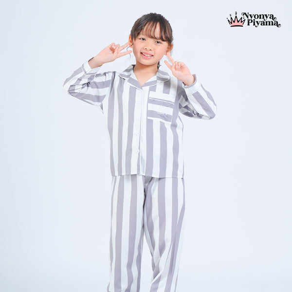 Classic Poly Rayon Robyn Series - Piyama Anak Set Lengan Panjang