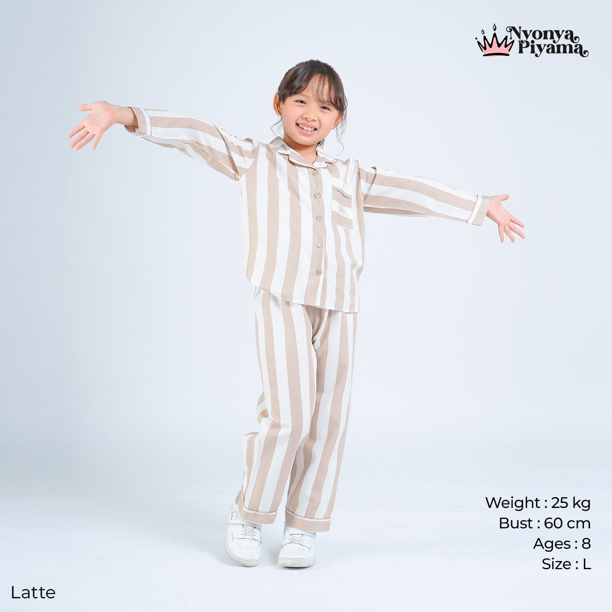 Classic Poly Rayon Robyn Series - Piyama Anak Set Lengan Panjang