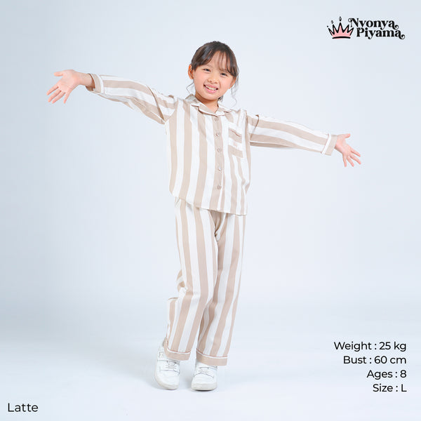 Classic Poly Rayon Robyn Series - Piyama Anak Set Lengan Panjang