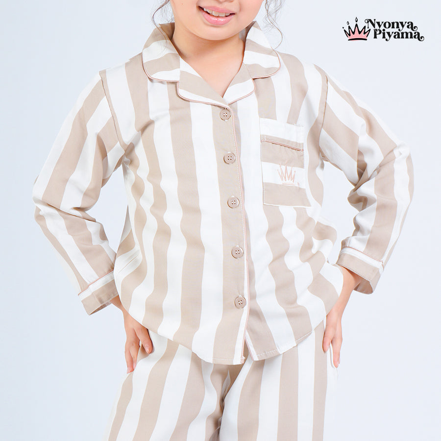 Classic Poly Rayon Robyn Series - Piyama Anak Set Lengan Panjang