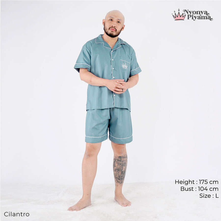 Herb Series - Piyama Pria Set Celana Pendek