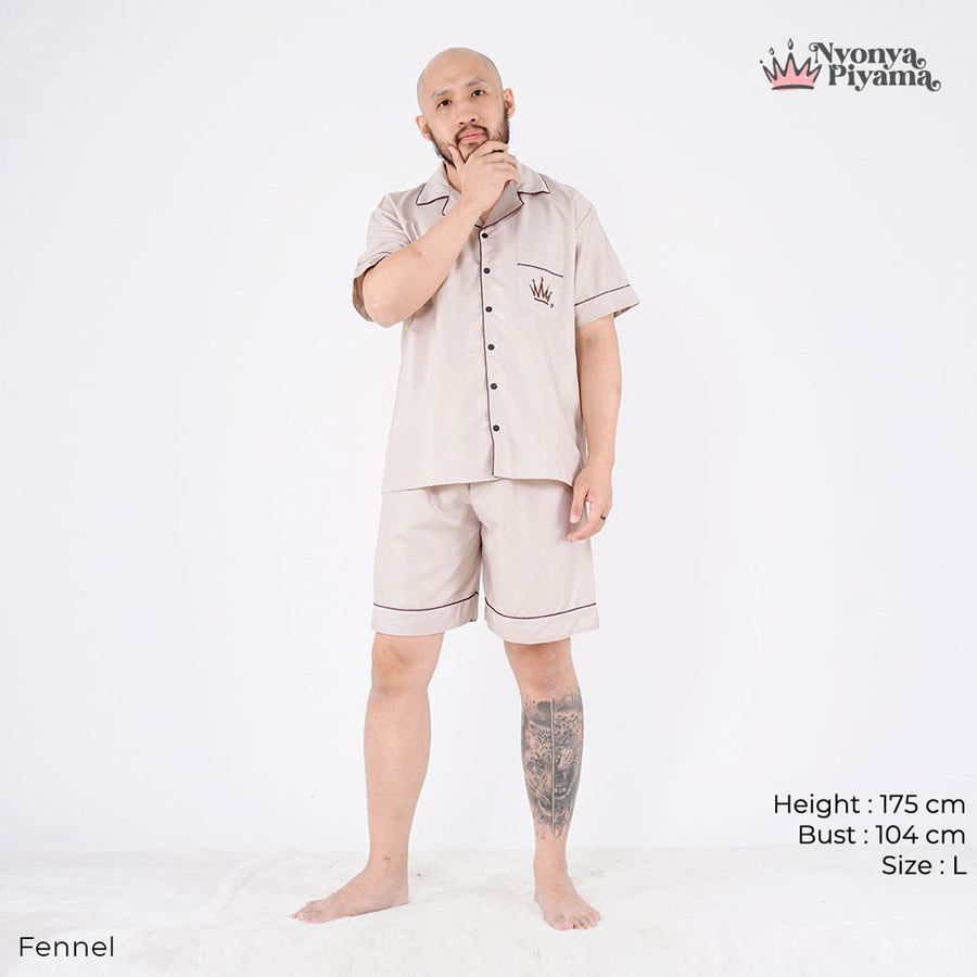 Herb Series - Piyama Pria Set Celana Pendek