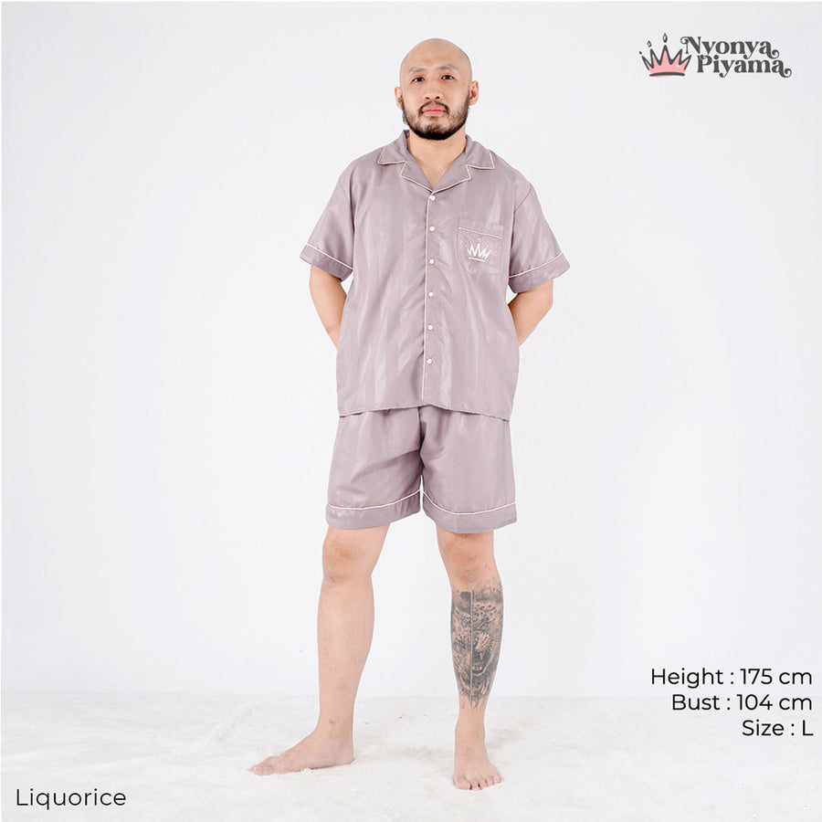 Herb Series - Piyama Pria Set Celana Pendek