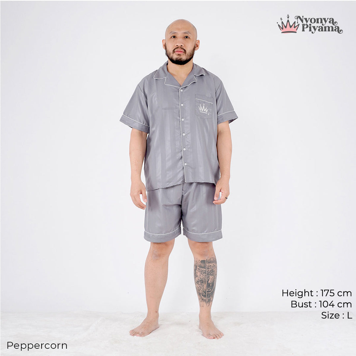 Herb Series - Piyama Pria Set Celana Pendek