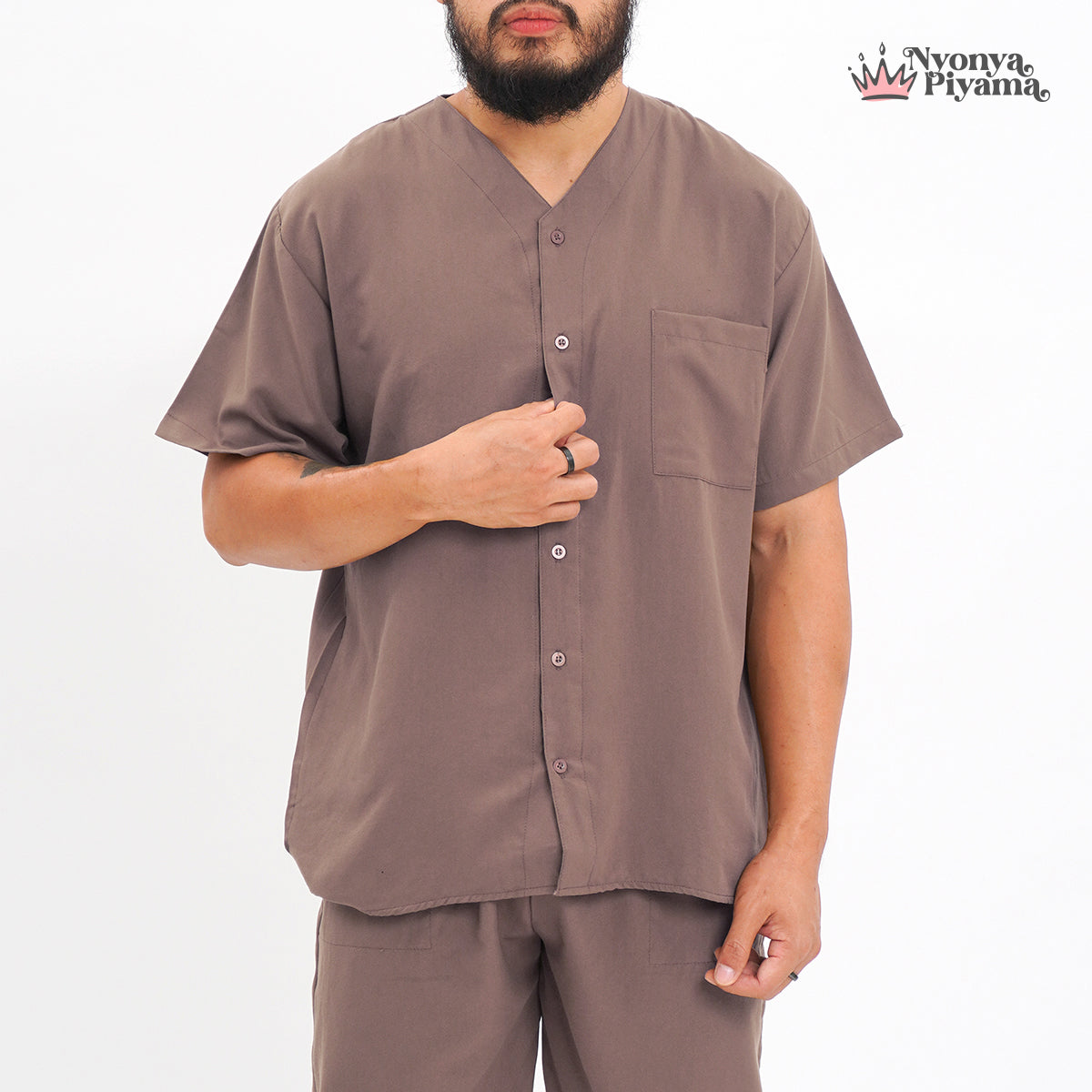 Cozy Series - Piyama Pria Set Celana Pendek