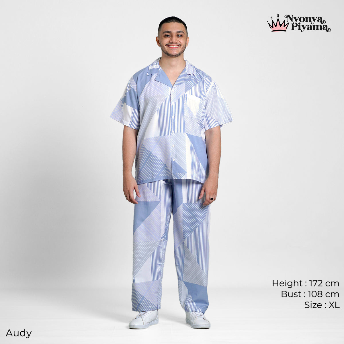 Classic Pajamas Katun Pria Set - Audy