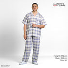 Classic Katun Brooklyn - Piyama Pria Set