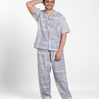 Classic Katun Deventer Grey - Piyama Pria Set
