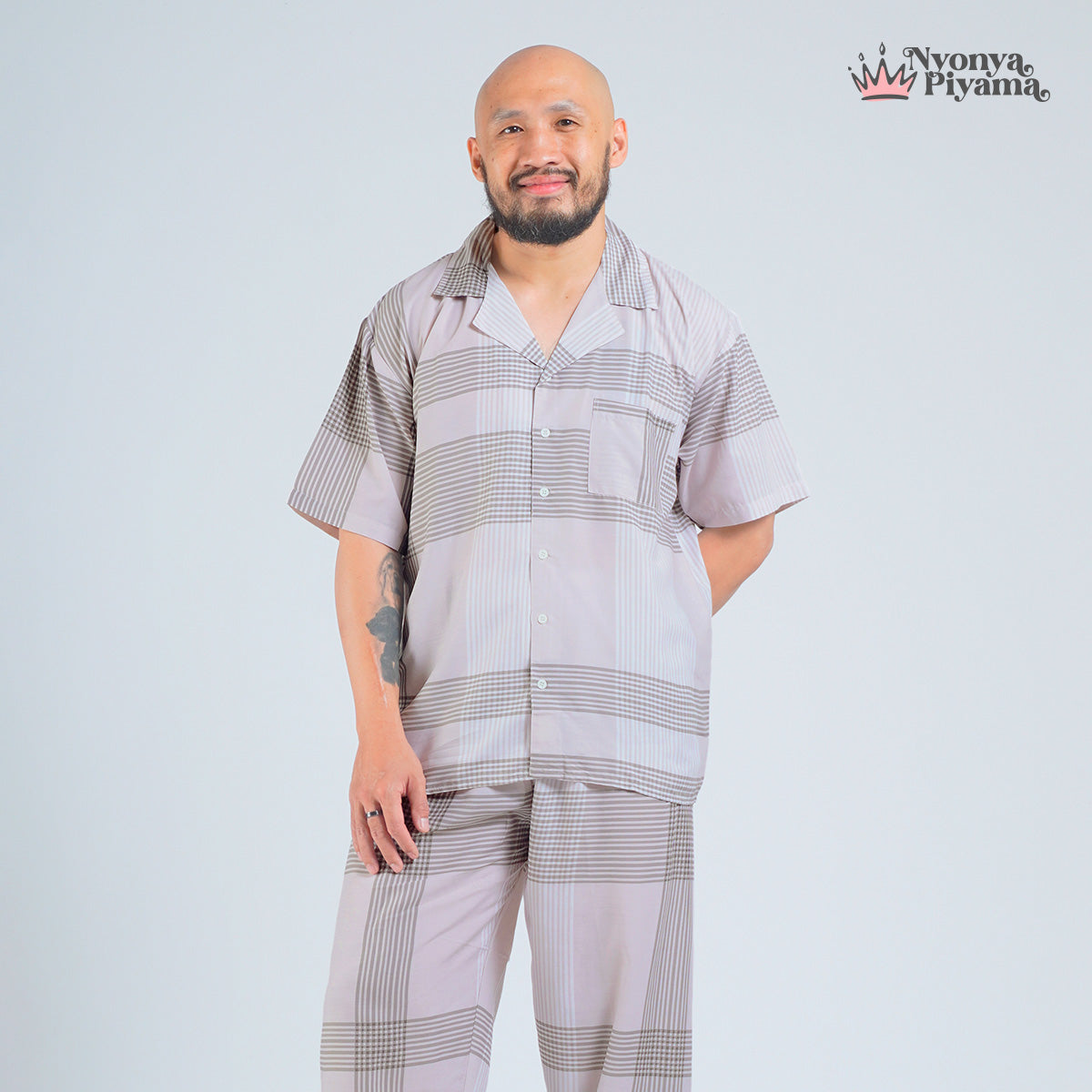 Classic Katun Sion Choco - Piyama Pria Set