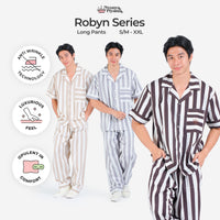 Classic Poly Rayon Robyn Series - Piyama Pria Set Celana Panjang