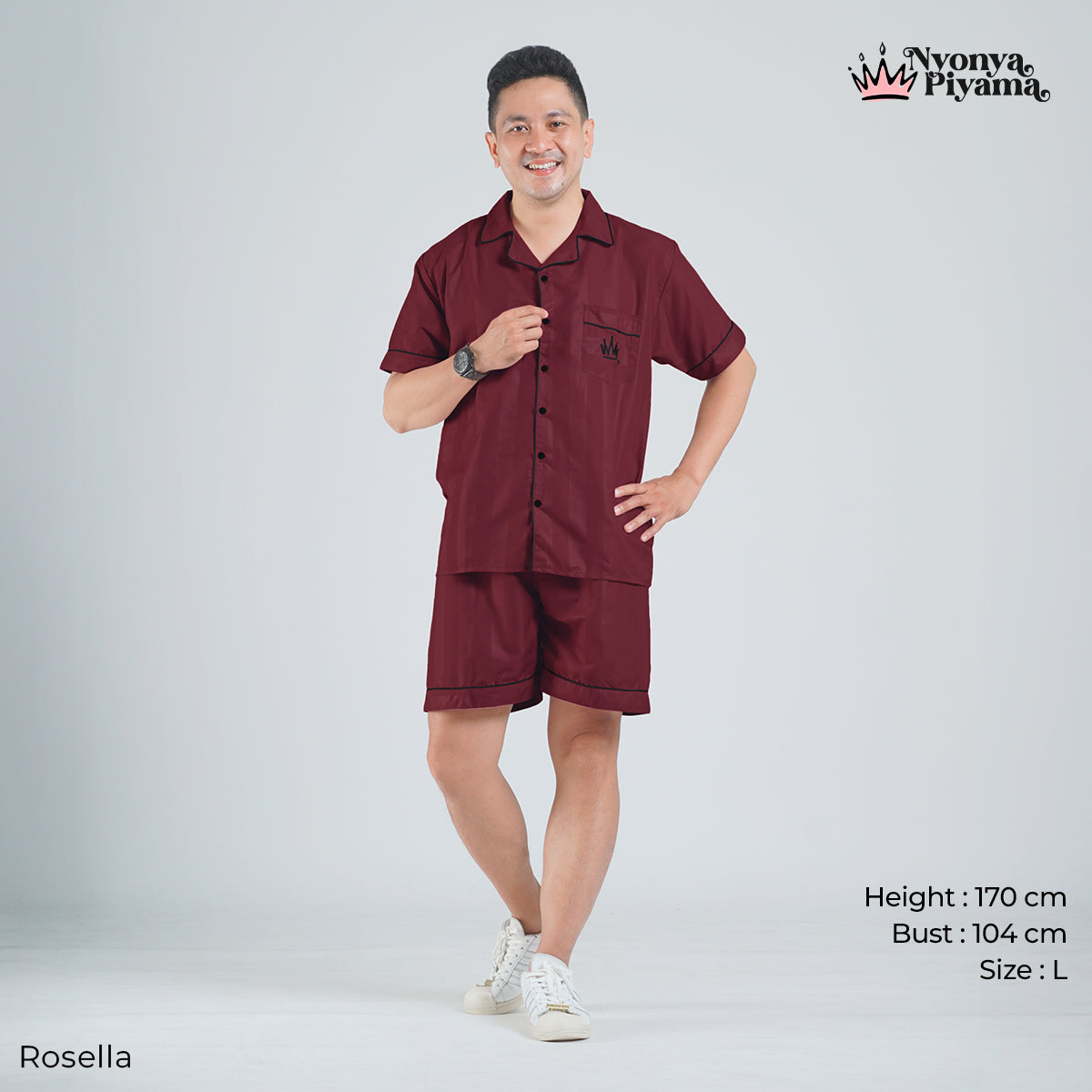 Herb Series - Piyama Pria Set Celana Pendek