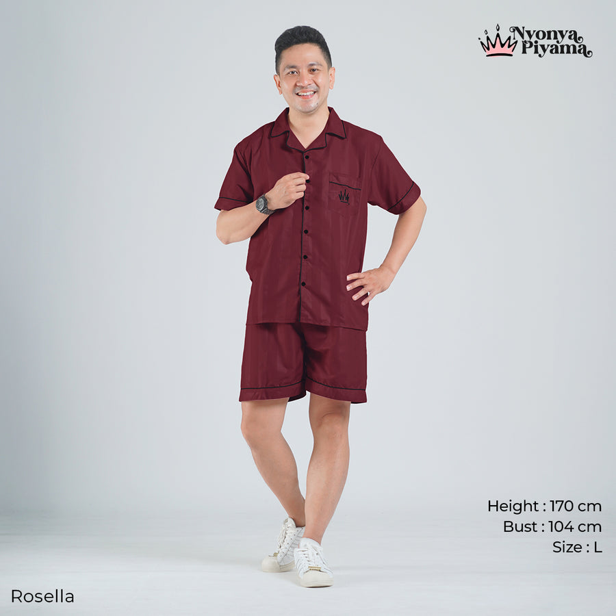 Herb Series - Piyama Pria Set Celana Pendek