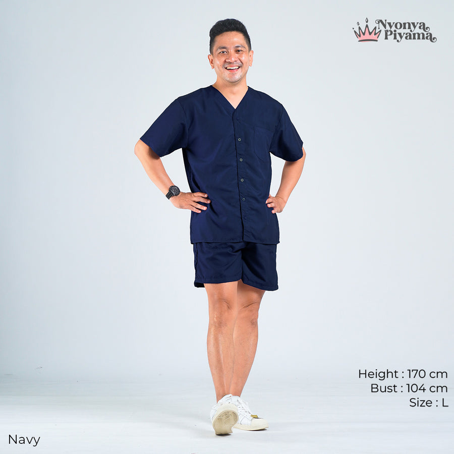 Cozy Series - Piyama Pria Set Celana Pendek