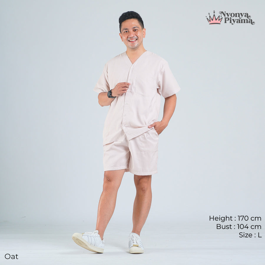 Cozy Series - Piyama Pria Set Celana Pendek