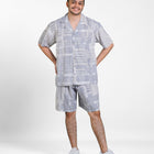 Classic Katun Deventer Grey - Piyama Pria Set