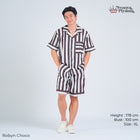 Classic Poly Rayon Robyn Series - Piyama Pria Set Celana Pendek