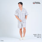 Classic Poly Rayon Robyn Series - Piyama Pria Set Celana Pendek