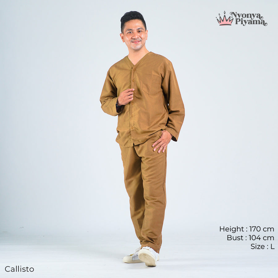 Cozy Series - Piyama Pria Set Lengan Panjang