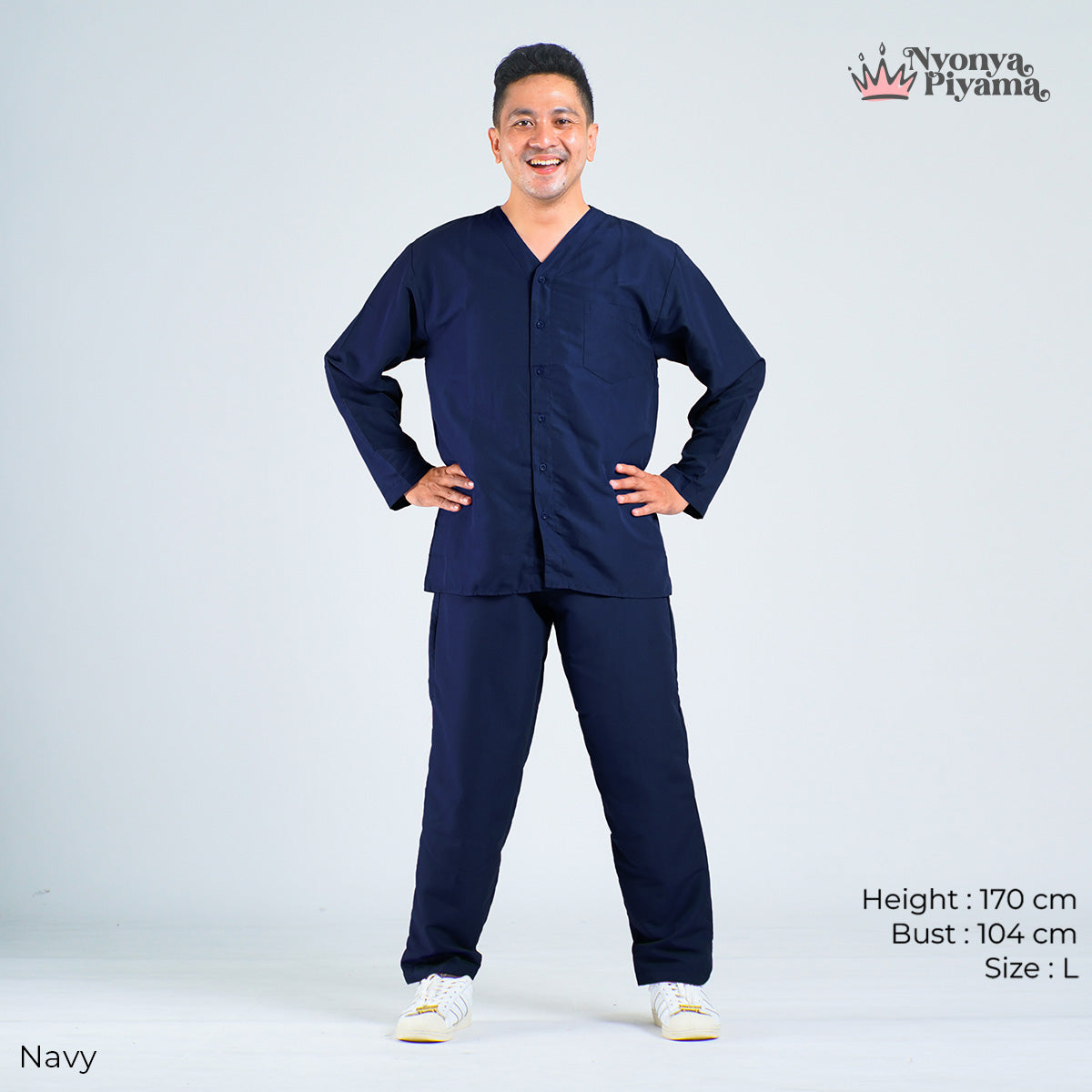 Cozy Series - Piyama Pria Set Lengan Panjang