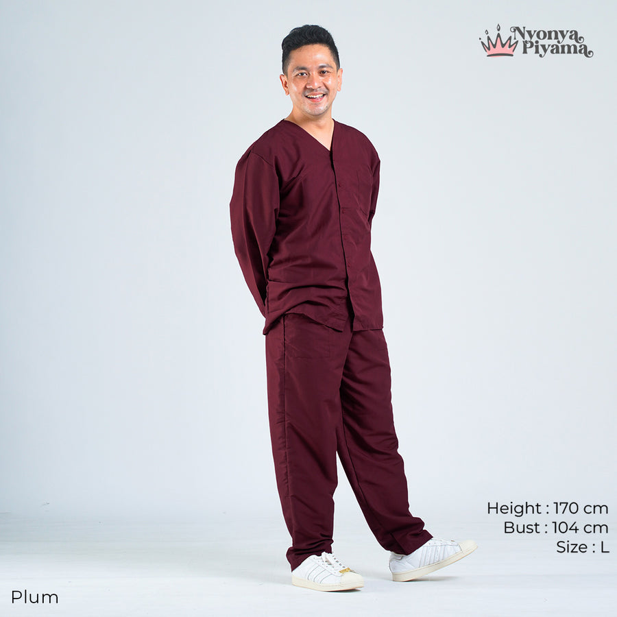 Cozy Series - Piyama Pria Set Lengan Panjang
