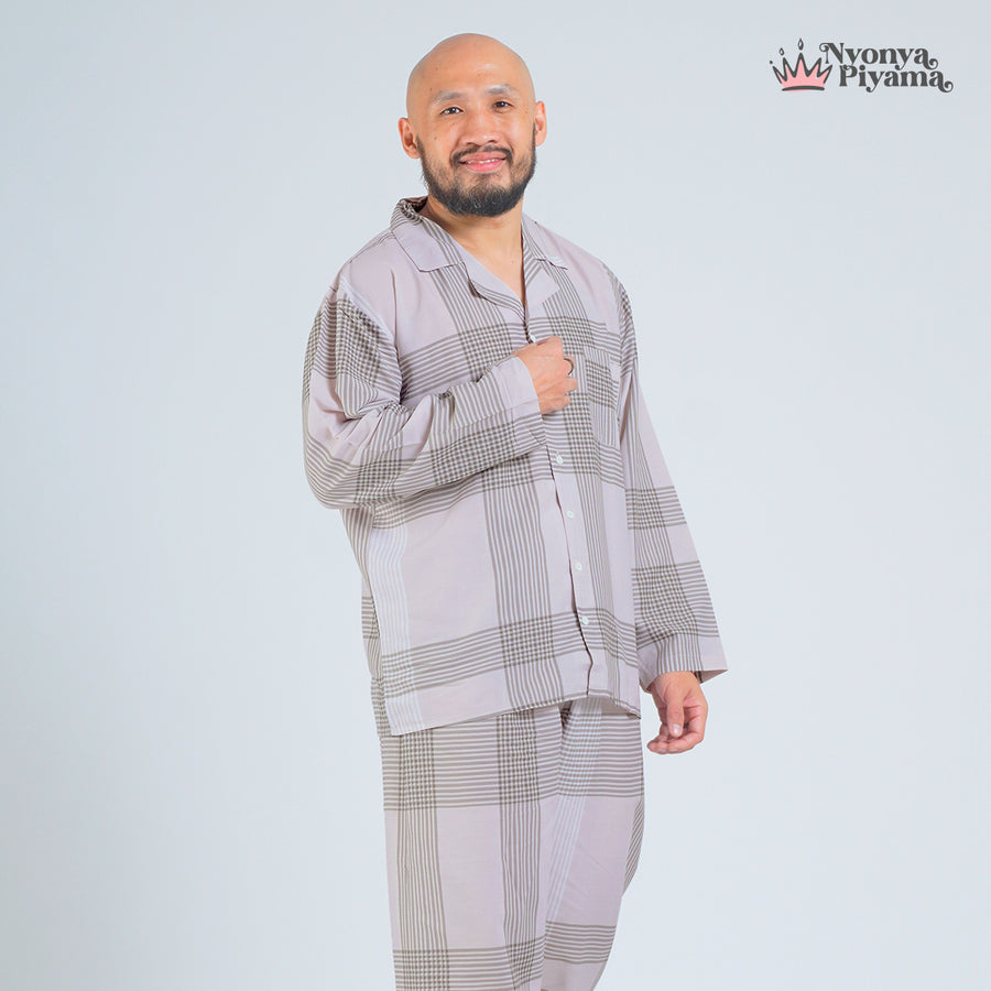 Classic Katun Sion Choco - Piyama Pria Set