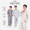 Classic Poly Rayon Robyn Series - Piyama Pria Set Lengan Panjang