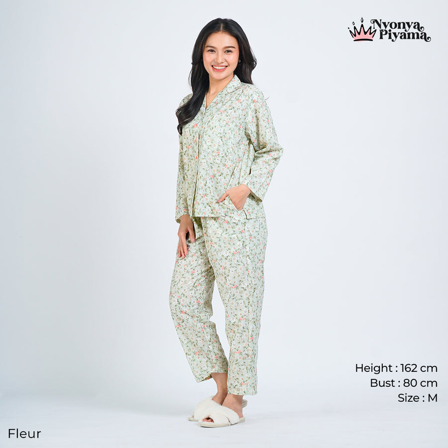 Comfy Pajamas Cotton Set - Fleur