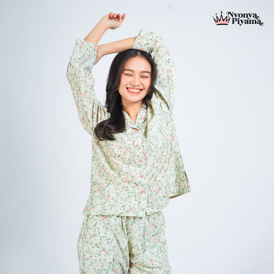 Comfy Pajamas Cotton Set - Fleur