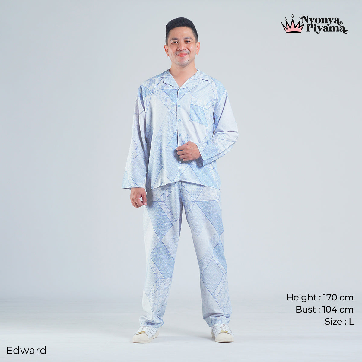 Classic Katun Edward - Piyama Pria Set