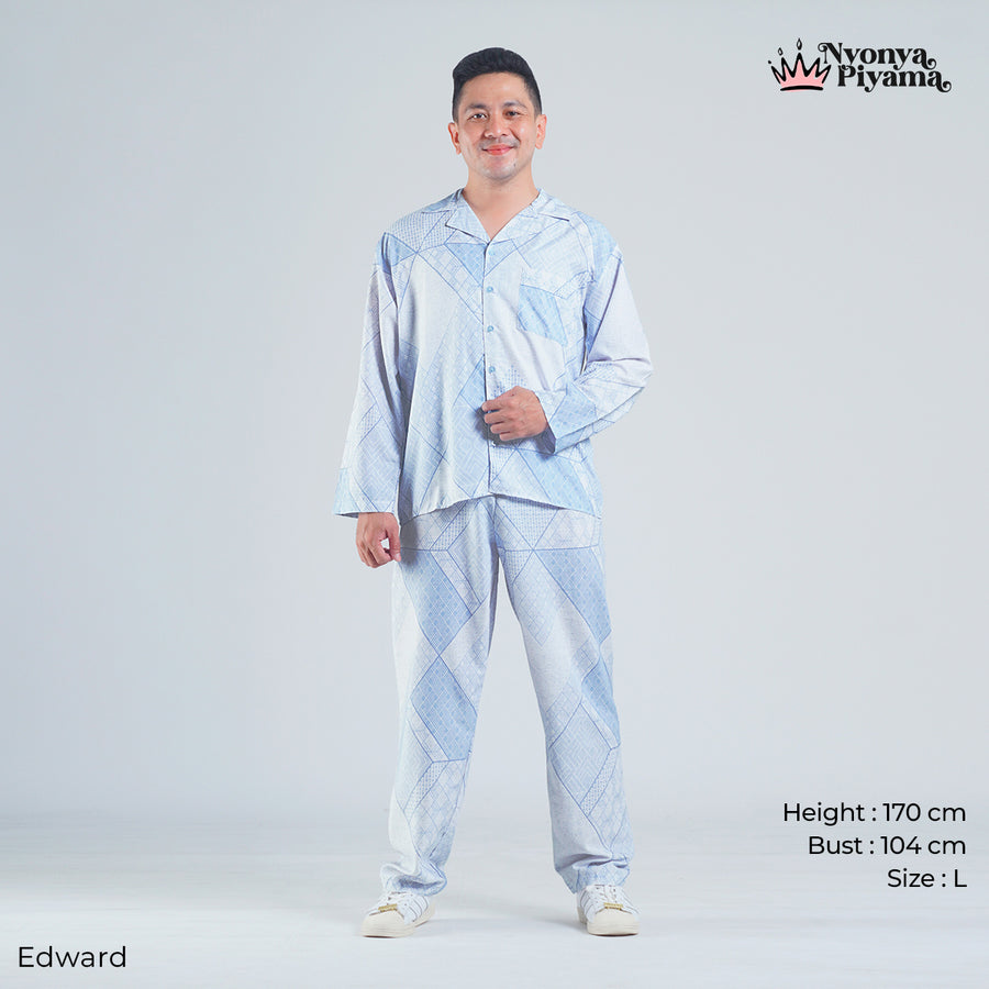 Classic Katun Edward - Piyama Pria Set