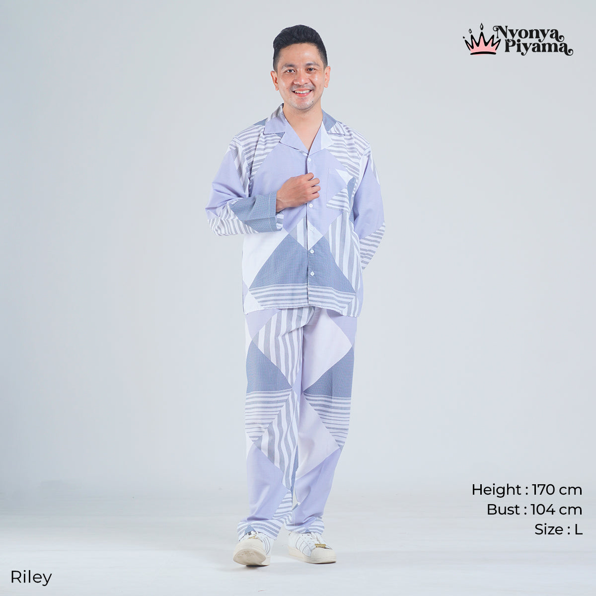 Classic Katun Riley - Piyama Pria Set