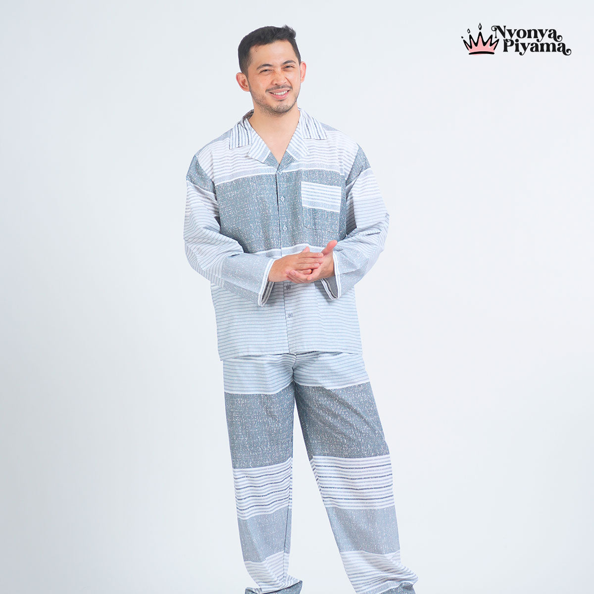 Classic Katun Elio - Piyama Pria Set