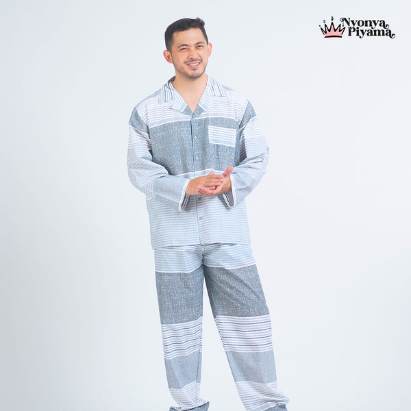 Classic Katun Elio - Piyama Pria Set
