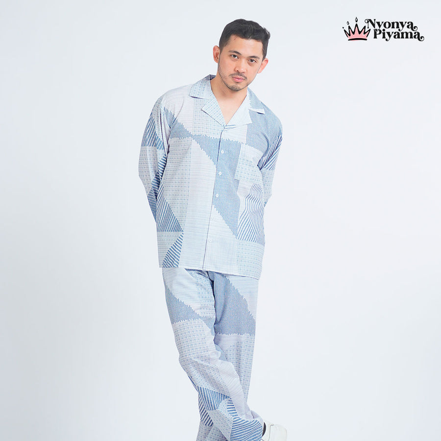 Classic Katun Kane - Piyama Pria Set
