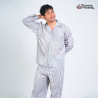 Classic Pajamas Katun Pria Set - Alder Grey