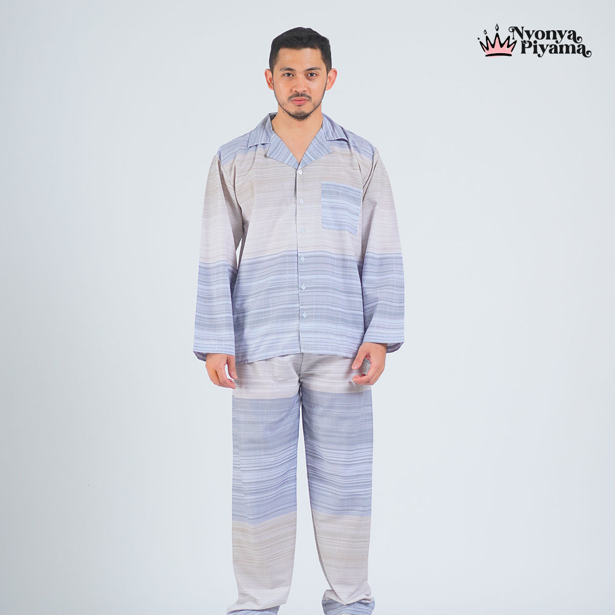 Classic Katun Claude - Piyama Pria Set