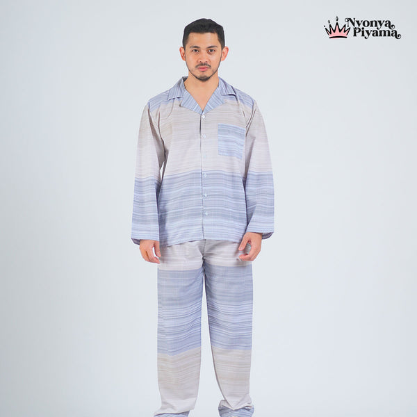 Classic Katun Claude - Piyama Pria Set