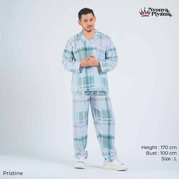 Classic Katun Pristine - Piyama Pria Set