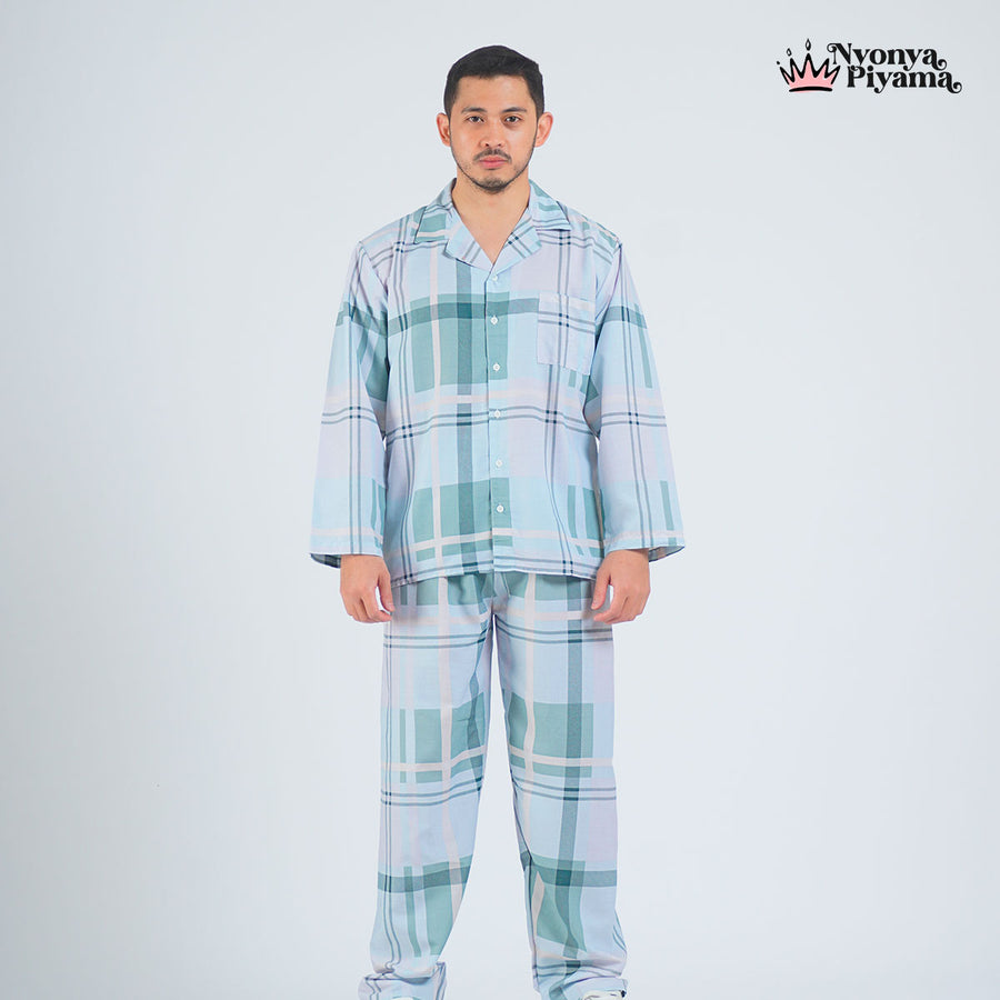 Classic Katun Pristine - Piyama Pria Set