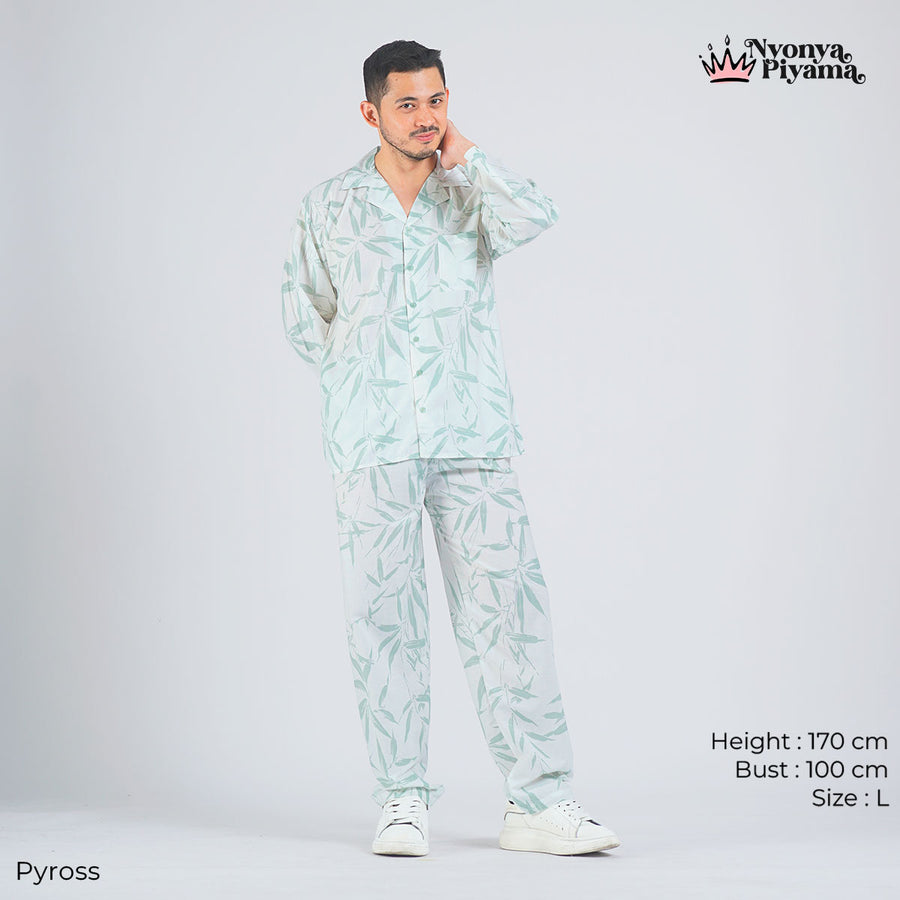 Classic Katun Pyross - Piyama Pria Set