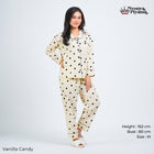 Classic Pajamas Katun Set - Vanilla Candy