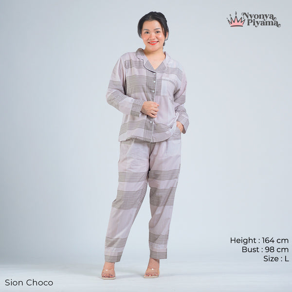 Classic Katun Sion Choco - Piyama Set