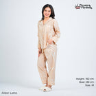 Classic Pajamas Katun for Couple - Alder Latte