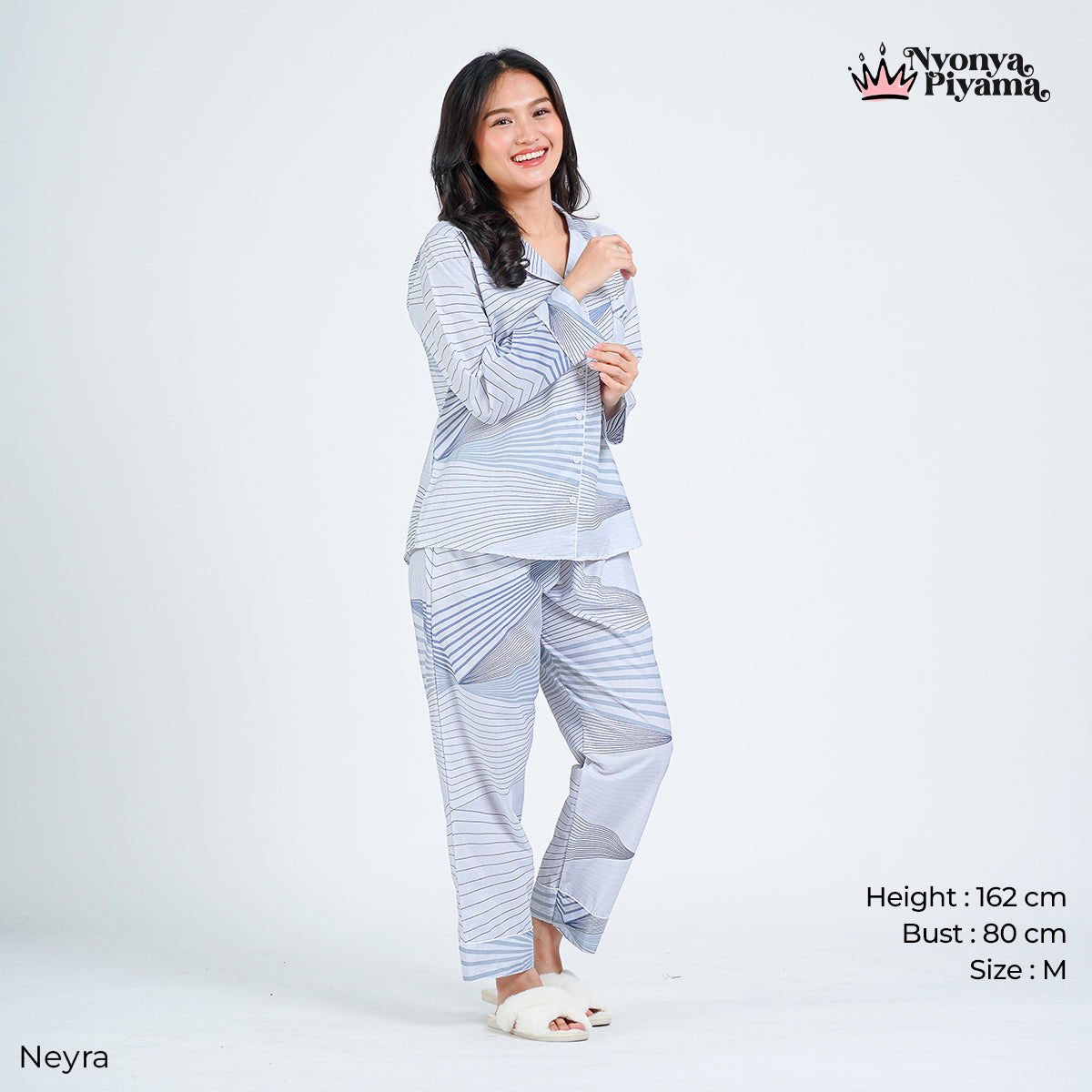 Classic Pajamas Katun Set - Neyra