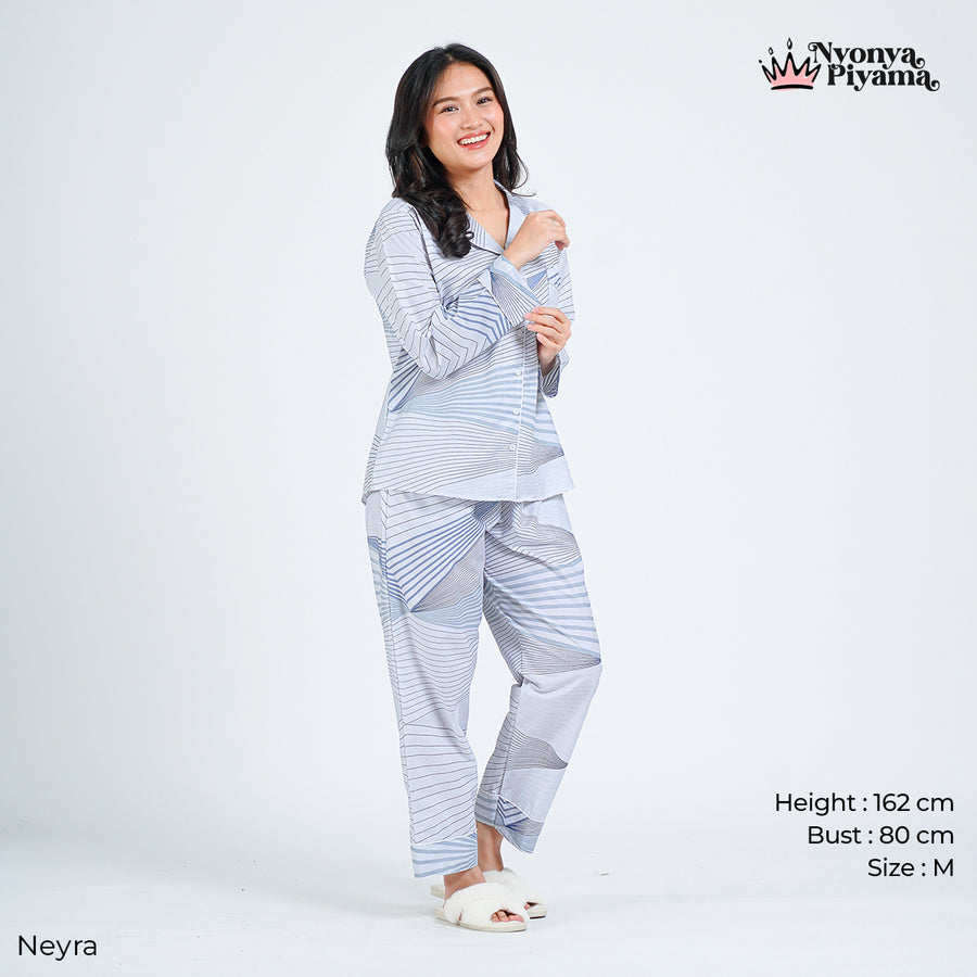 Classic Pajamas Katun Set - Neyra